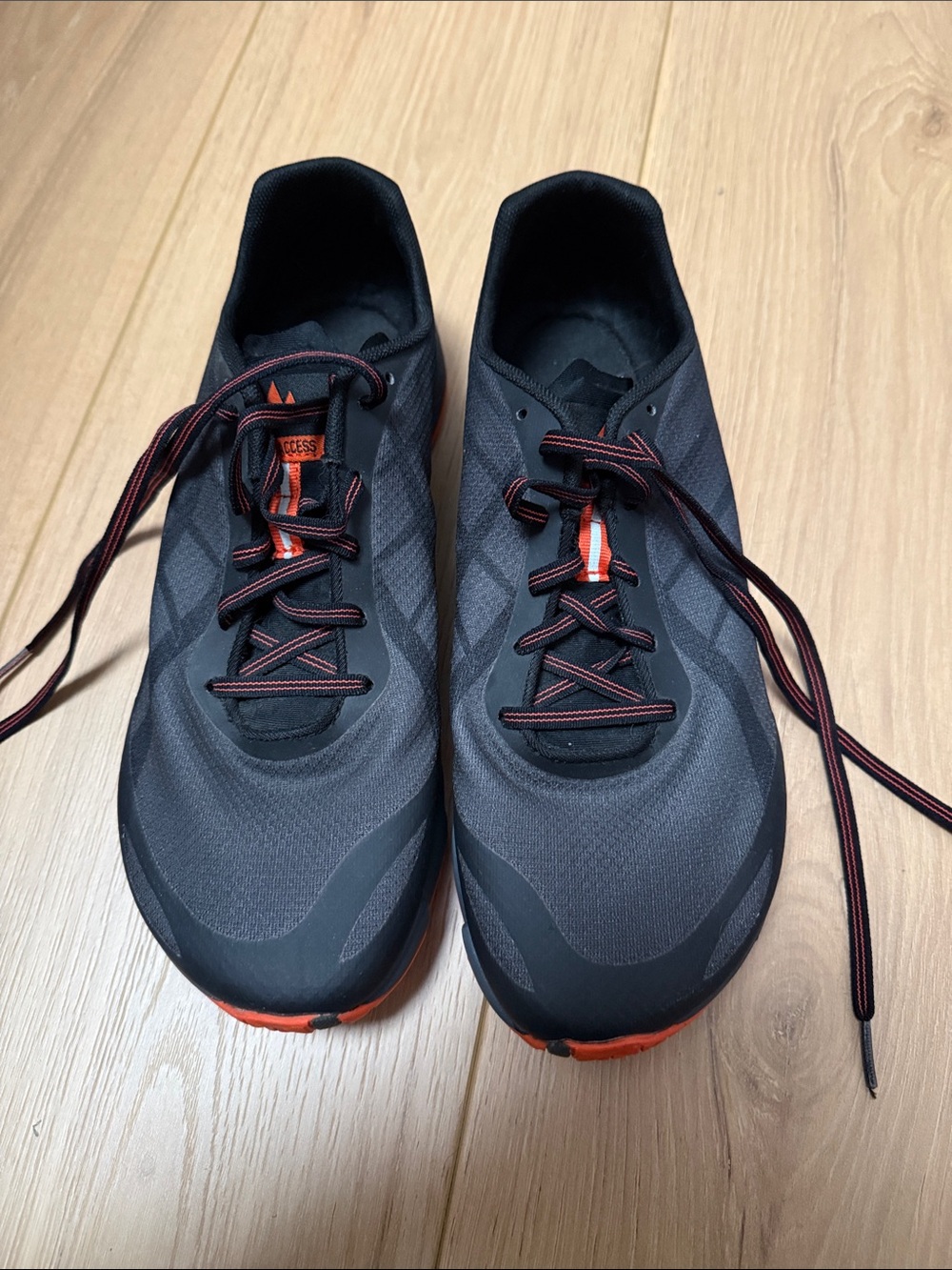 Merrell Men's Black and Orange Athletic Lace-Up Shoes